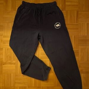 Old Navy Navy Blue Cuffed Joggers with Logo (Size S)